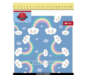 Jersey - Frl. von Julie Regenbogen und Wolken